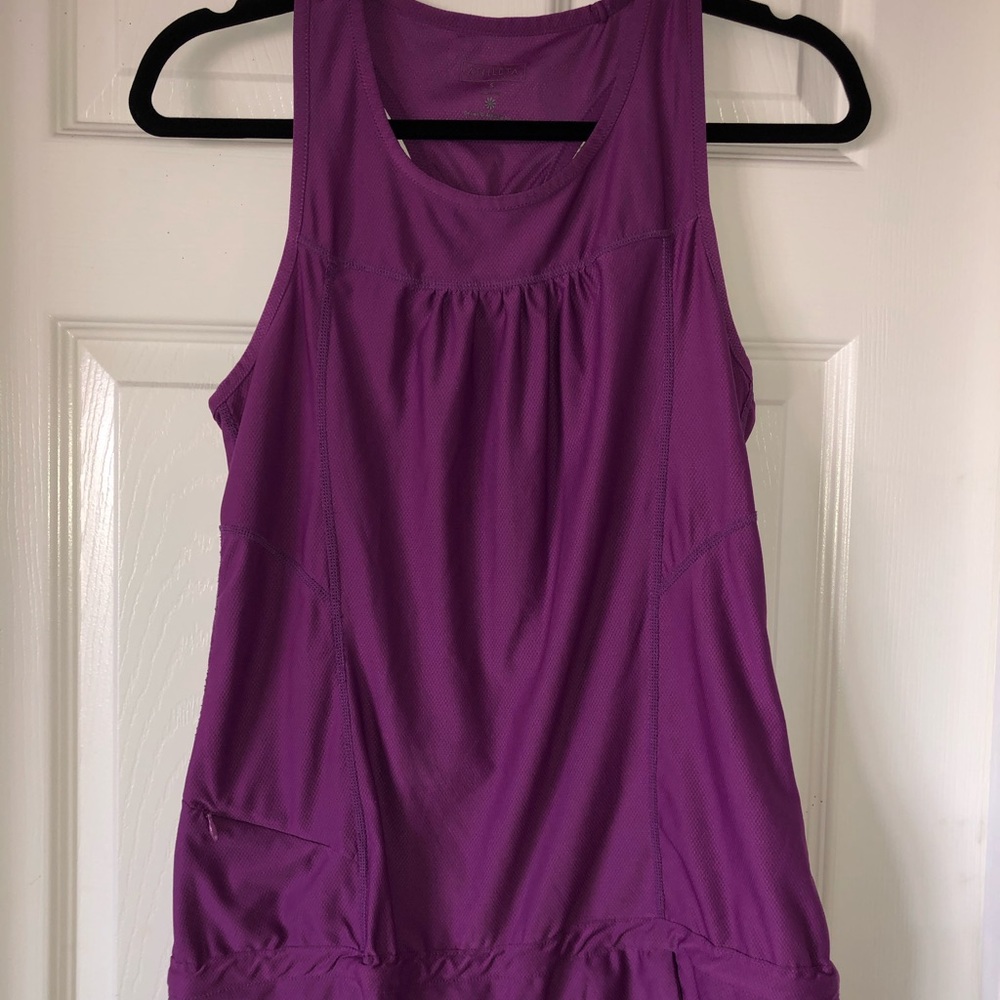 Athleta Purple Active Top, with zipper pocket